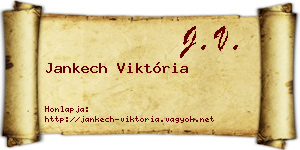 Jankech Viktória névjegykártya